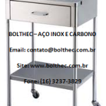 carrinho em aço inoxidável