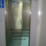 porta em aço inoxidável