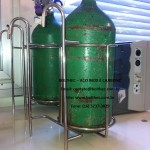 suporte para cilindro em aço inoxidável