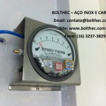 suporte para manometroem aço inoxidavel