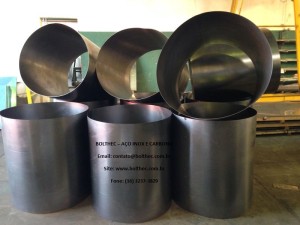 tubo calandrado em aço inox